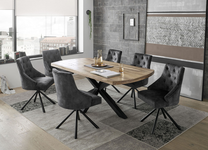 - Eetkamermeubel met een moderne en stijlvolle uitstraling, in Farbe AUBERGINE, in Ausführung Set van 2 stoelen Ansicht 1