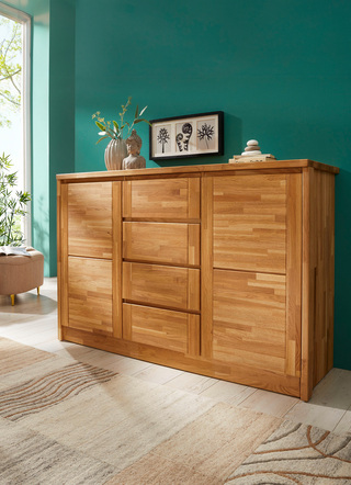 Dressoir van massief hout met soft close