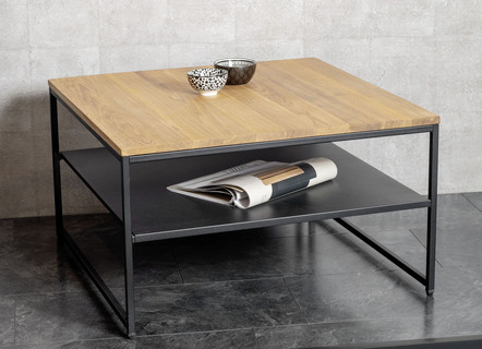 Salontafel met grote plank