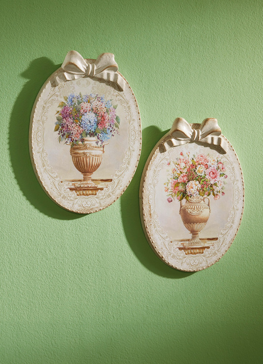 Woonaccessoires - Muurschildering, set van 2, in Farbe CRÈME Ansicht 1