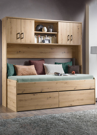 Bedopbouw of bed voor kamers met beperkte ruimte