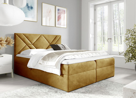 Boxspring bed met nachtkastje en topmatras