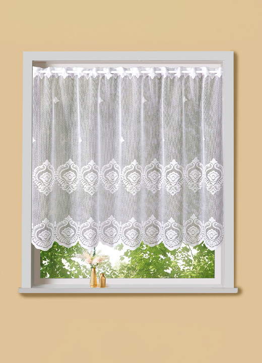 Klassiek - Een valletje met stangendoorvoer, in Größe 879 (H 80 x B 100 cm) bis 899 (H100xW200 cm), in Farbe WIT