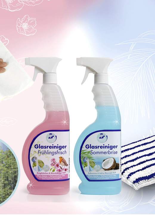 Schoonmaakartikelen & schoonmaakmiddelen - Glasreinigingsset, in Farbe MULTICOLOR Ansicht 1