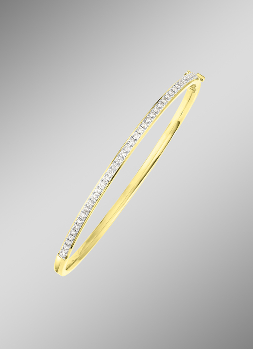 Armbanden - Fijne armband met diamanten, in Farbe