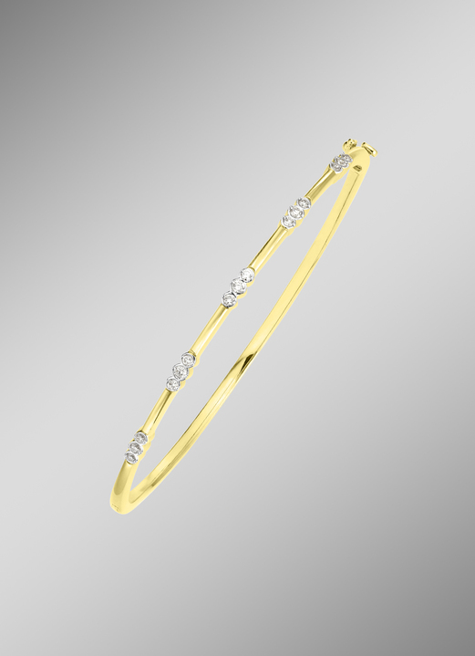 Armbanden - Bangle met diamanten, in Farbe