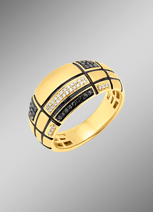 Ringen - Damesring met briljanten, in Größe 160 bis 220, in Farbe