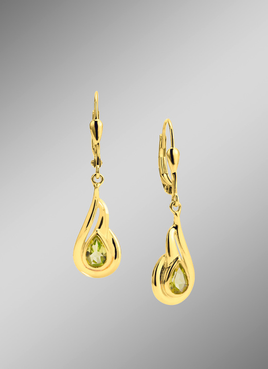 Oorbellen - Oorbellen met peridot, in Farbe  Ansicht 1