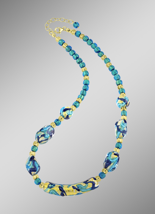 Halskettingen - Halsketting met Muranoglas, in Farbe  Ansicht 1
