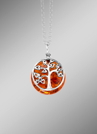 Levensboom hanger met ketting