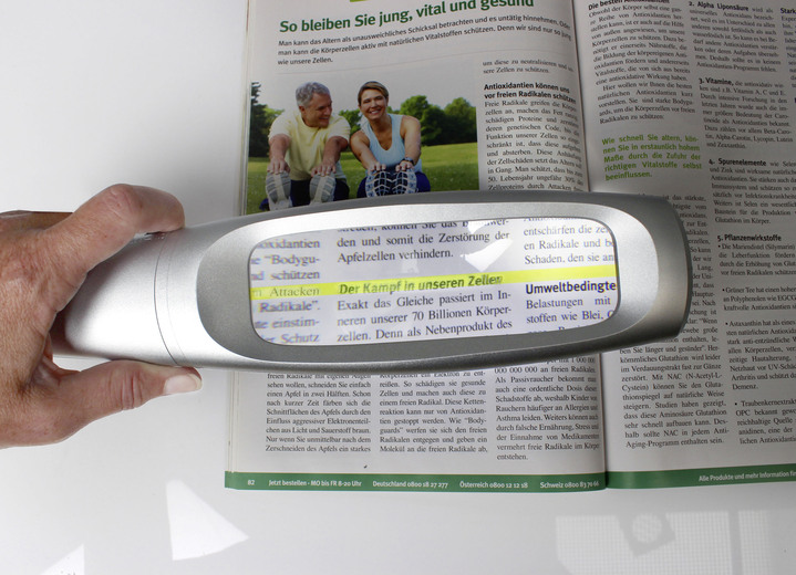 Leeshulpmiddelen - Handig en praktisch LED-vergrootglas, in Farbe  Ansicht 1