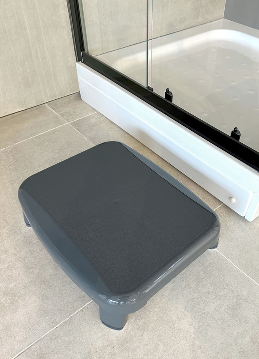 Badhulpmiddelen - Douche- en badopstapje voor comfortabel en veilig instappen, in Farbe ANTHRAZIT Ansicht 1