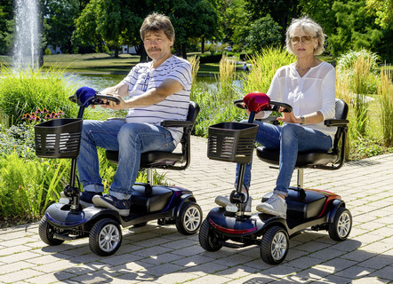 4-wielige scooter van Econelo met elektromagnetische rem