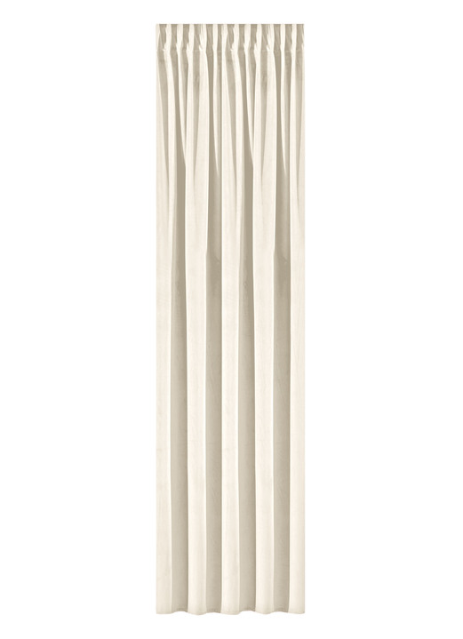 Klassiek - Energiebesparende verduisterende sjaal met multifunctionele band, in Größe 358 (H 145 x B 140 cm) bis 456 (H 245 x B 140 cm), in Farbe CRÈME Ansicht 1