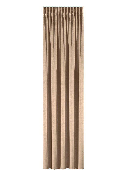 Klassiek - Energiebesparende verduisterende sjaal met multifunctionele band, in Größe 358 (H 145 x B 140 cm) bis 456 (H 245 x B 140 cm), in Farbe NATUREL Ansicht 1