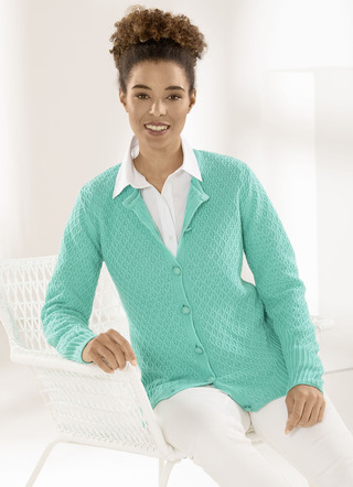 Cardigan met structuurpatroon allover
