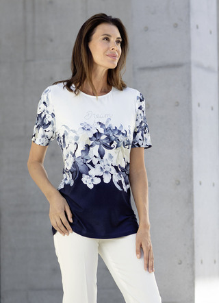 Stijlvol shirt met strass-letters