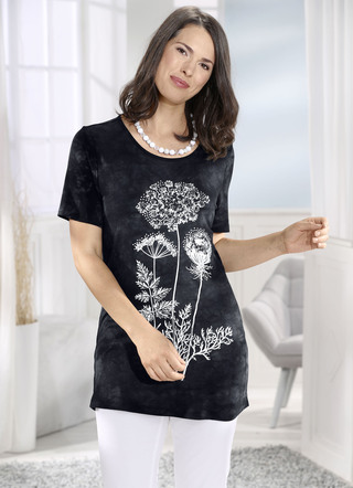 Lang hemd in batik look in 2 kleuren