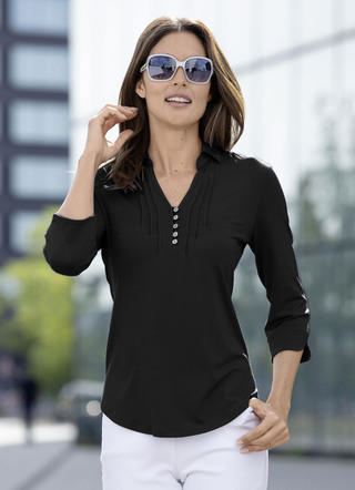 Shirttuniek met polokraag