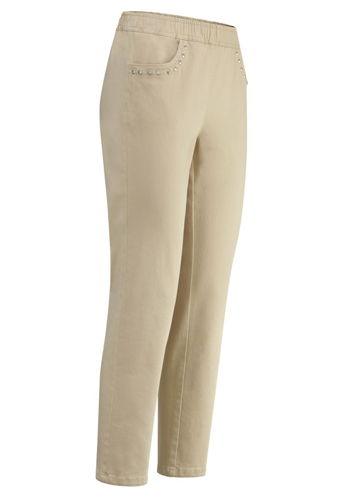 7/8-broeken, capri, bermuda's - 7/8-jeans, in Größe 019 bis 058, in Farbe BEIGE Ansicht 1
