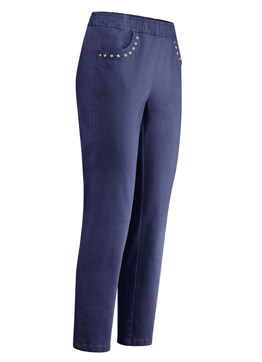 7/8-broeken, capri, bermuda's - 7/8-jeans, in Größe 019 bis 058, in Farbe DONKERBLAUW Ansicht 1