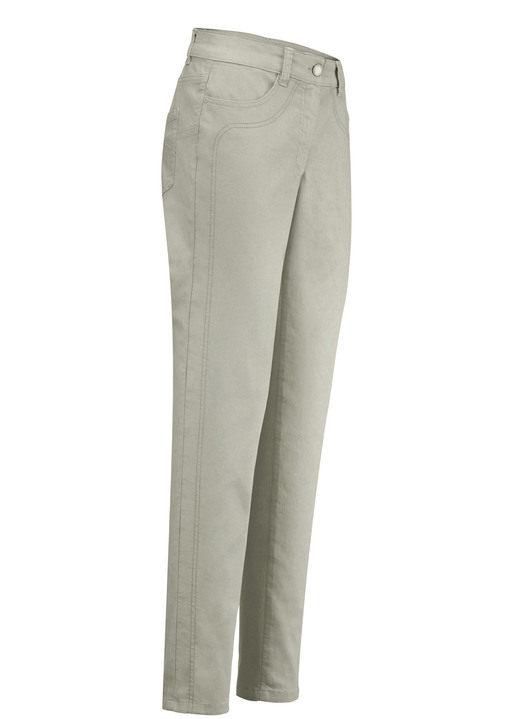 Broeken met elastische band - Power-stretch-jeans, in Größe 017 bis 092, in Farbe KAKI Ansicht 1