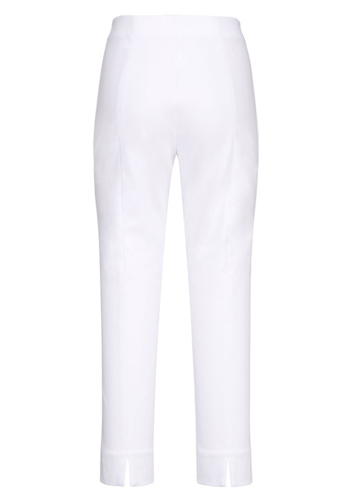 Broeken met elastische band - Soft-stretch-broek met lengte 7/8, in Größe 017 bis 052, in Farbe WIT Ansicht 1