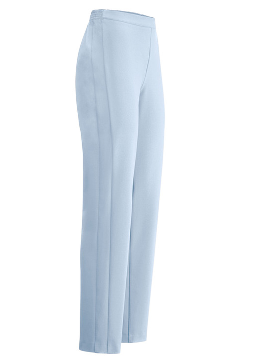 Damenmode - Hose mit rückwärtigem Dehnbundeinsatz, in Größe 018 bis 235, in Farbe HELLBLAU Ansicht 1