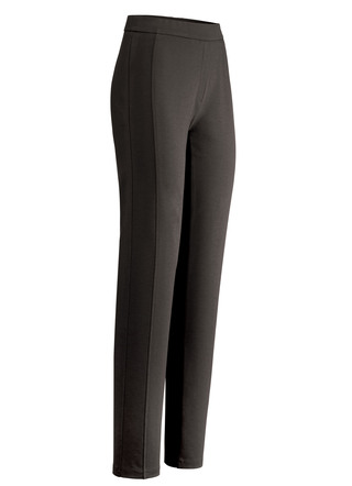 Broek met figuurstrelende scheidingsnaden in 8 kleuren