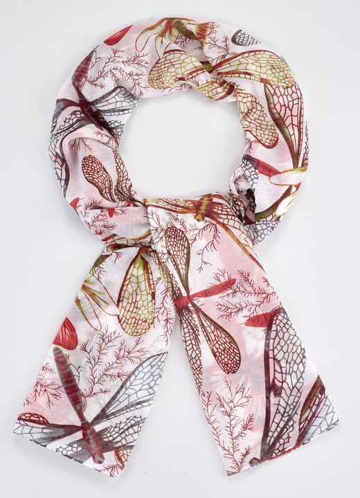 - Sjaal met libellemotieven, in Farbe ECRU-MULTICOLOR Ansicht 1
