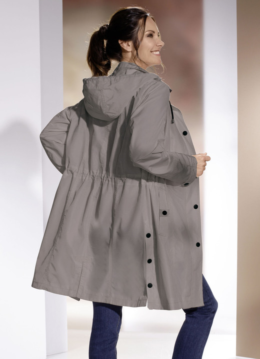 Lang - Korte jas in 2 kleuren, in Größe 036 bis 054, in Farbe TURF