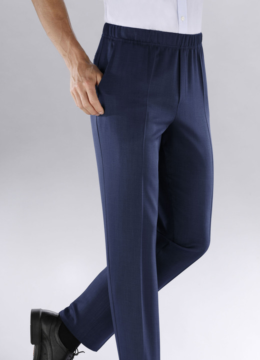 Broeken - ‘Klaus Modelle‘ pull-on broek in 4 kleuren Broeken - ‘Klaus Modelle‘ pull-on broek in 4 kleuren, in Größe 025 bis 064, in Farbe MARINE GEMÊLEERD