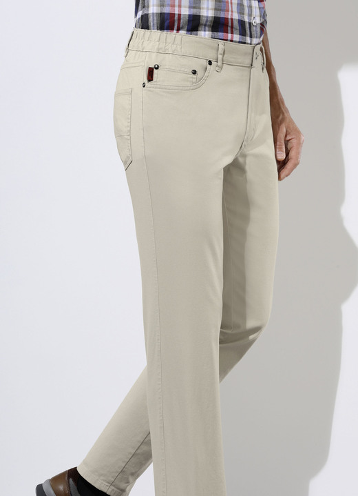 Broeken - Broek, in 4 kleuren, van Francesco Botti, in Größe 024 bis 062, in Farbe BEIGE Ansicht 1