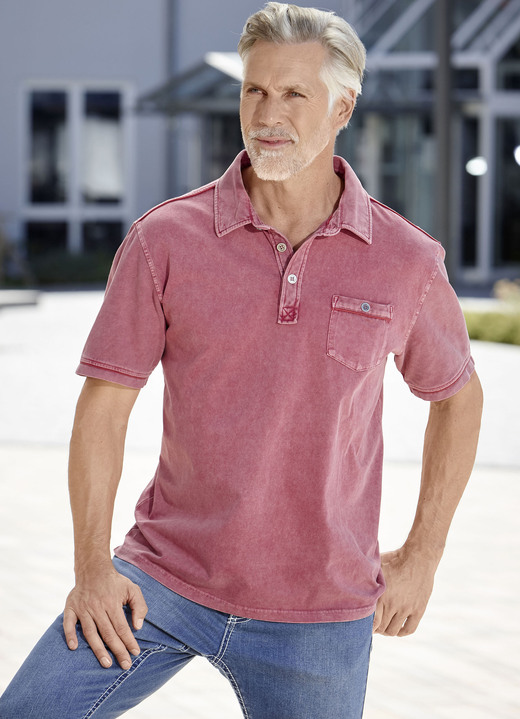 Shirts - Poloshirt in 3 kleuren Shirts - Poloshirt in 3 kleuren, in Größe 046 bis 062, in Farbe ROOD