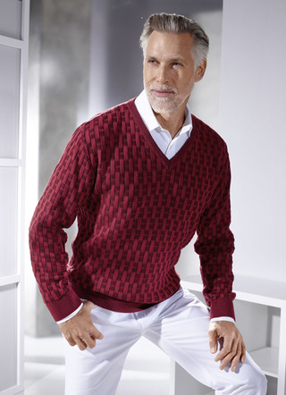 Trui in 3 kleuren met structuurpatroon