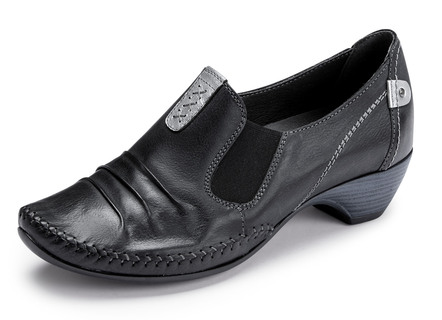 ELENA EDEN mocassin pumps met metallic lederen bekleding