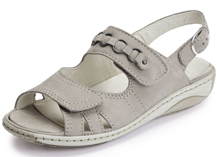 Sandalen & slippers - Ranger sandaal gemaakt van het beste nubuckleer, in Größe 3 1/2 bis 8, in Farbe TAUPE Ansicht 1