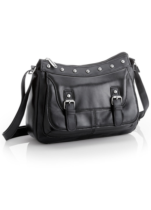- Tas met klinknagels, in Farbe ZWART Ansicht 1