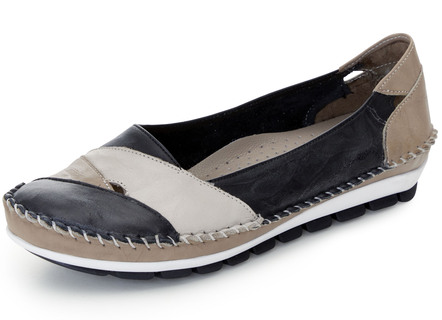Gemini mocassin pantoffels met een subtiele gekreukelde structuur