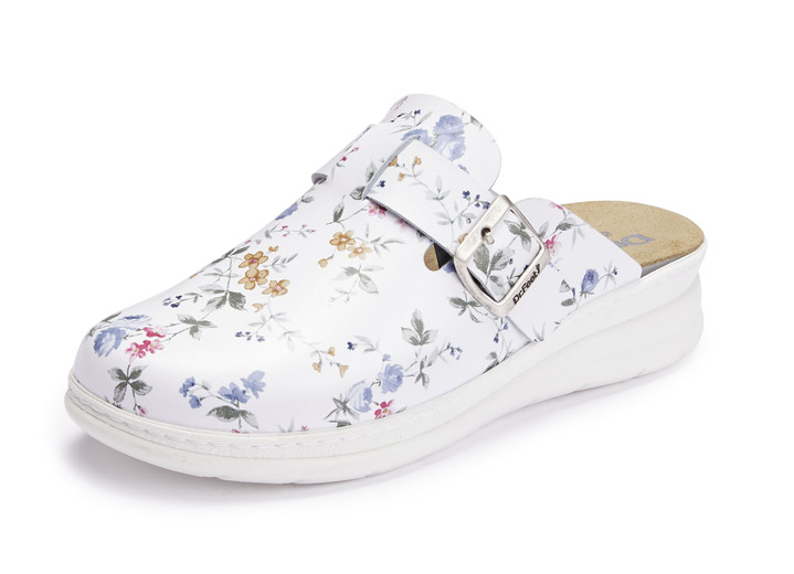 Sandalen & slippers - ELENA EDEN klomp gemaakt van wit rundnappaleer, in Größe 036 bis 042, in Farbe WIT-KLEURIG Ansicht 1