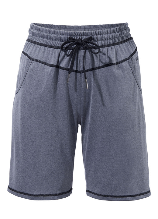 Homewear & vrijetijdsmode - Functionele short van “LPO” in 3 kleuren, in Größe 036 bis 050, in Farbe GRIJS GEMÊLEERD Ansicht 1