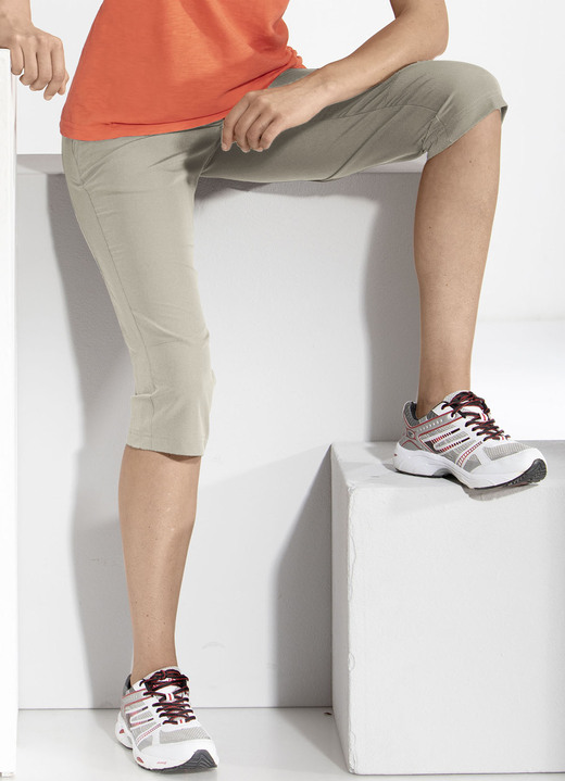 Homewear & vrijetijdsmode - 3/4 broek van “LPO” in 3 kleuren, in Größe 036 bis 050, in Farbe BEIGE Ansicht 1