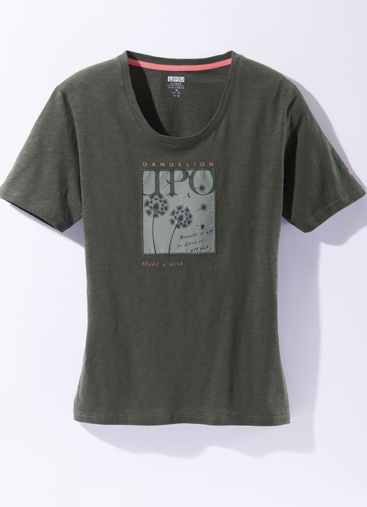 Homewear & Freizeitmode - Shirt von „LPO“ in 3 Farben, in Größe 036 bis 050, in Farbe OLIV Ansicht 1