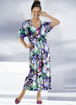 Kaftan met briljante, kleurige inkjetprint