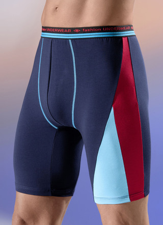 Set van twee longpants met elastische band, effen