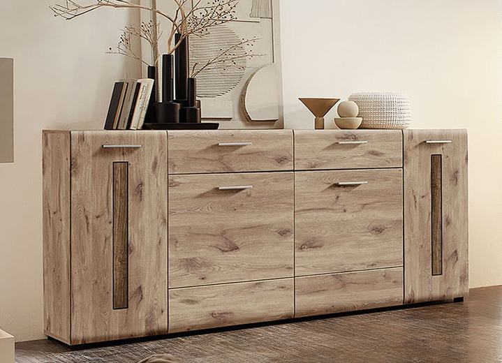 Sideboards - Dressoir met 4 deuren, in Farbe EIKEN NATUURLIJK HEBBEN EIKEN COGNAC Ansicht 1