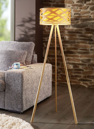 Vloerlamp met natuurlijke flair