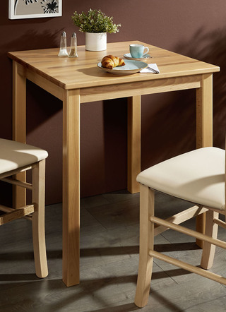 Combinatie eettafel van massief beukenhout
