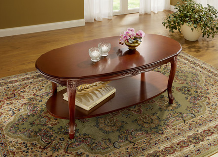 Salontafel met echt houtfineer