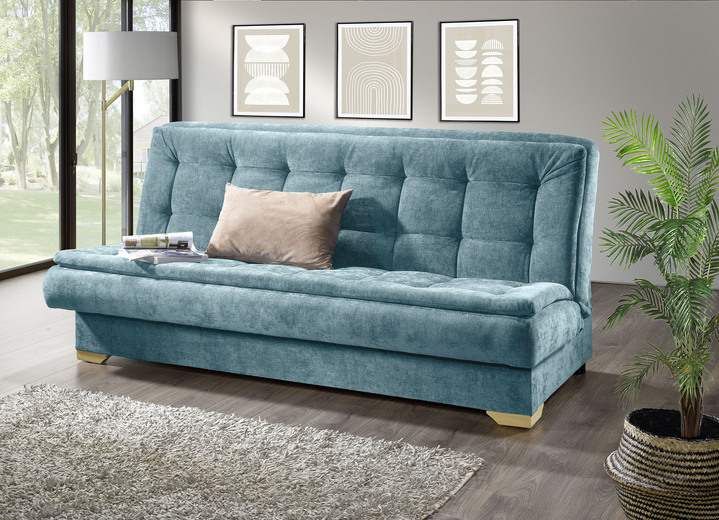 Slaap sofa`s - Slaapbank met bedopbergruimte voor een ontspannen pauze, in Farbe BLAUW Ansicht 1